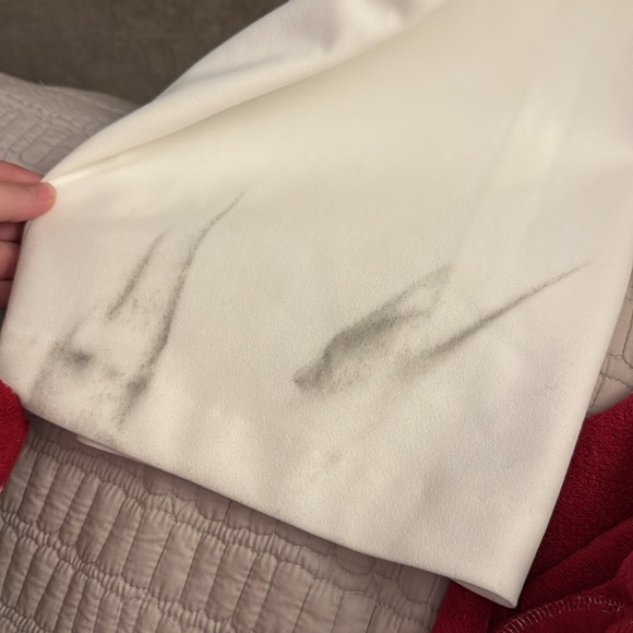 Calvin Klein Women's White Pleated Waist Jumpsuit NWT Flawed Gem! Size 8 - Picture 6 of 9